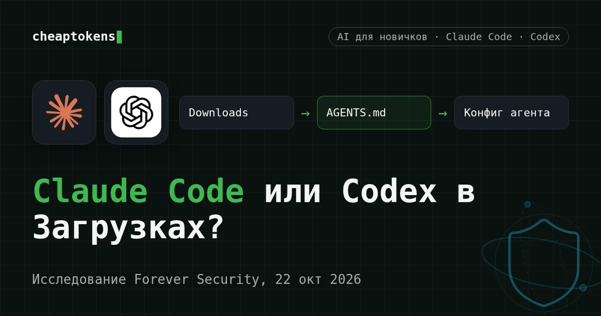 Обложка: подложенный AGENTS.md в папке Загрузки доходит до конфига ИИ-агента