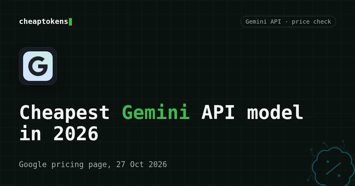 Cover: Gemini API model price comparison, Flash-Lite models side by side